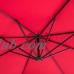 Ediors 10Ft Outdoor Deck Patio Yard Garden Umbrella Off Set Tilt Cantilever Hanging Canopy（Red）   